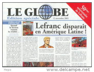 Martin - Special 50e Anniversaire De  Lefranc - Journal Promo Le Globe - Dossiers De Presse