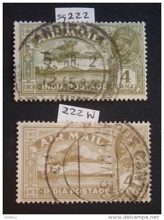 1929 Sg 222 & 222 W - 1911-35 King George V