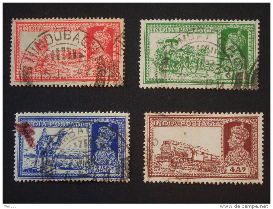 1937 King GV1 Four Stamps - 1936-47 King George VI