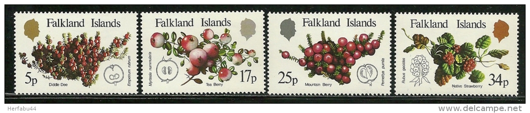 Falkland Islands     "Local Fruit"      Set      SC# 379-82    MNH** - Falkland Islands