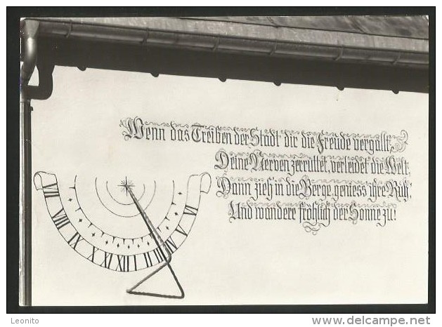 FURNA Jenaz Prättigau Kirche Sonnenuhr Spruch - Jenaz