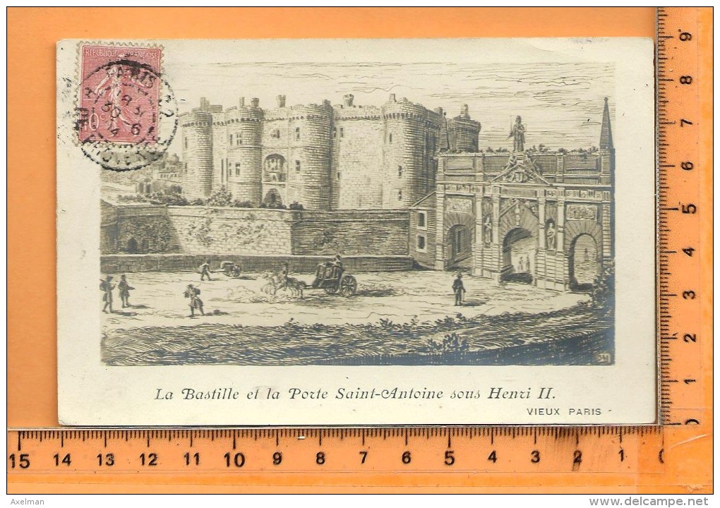 PARIS: " Vieux Paris " , La Bastille Et La Porte Saint-Antoine Sous Henri II - Lots, Séries, Collections