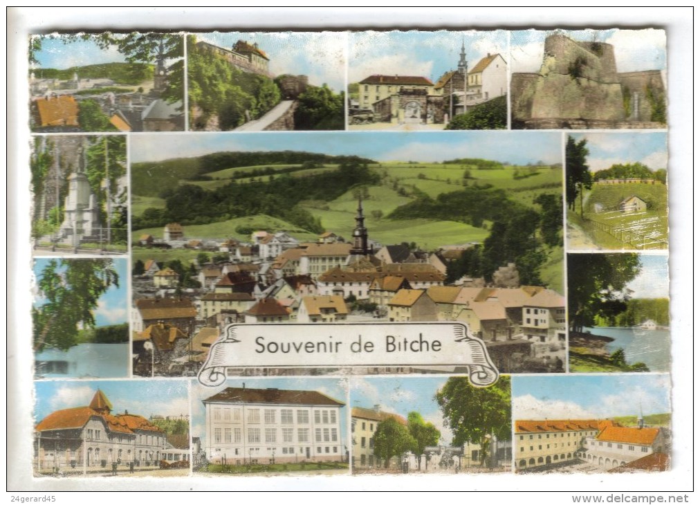 CPSM BITCHE (Moselle) - Souvenir De....12 Vues - Bitche