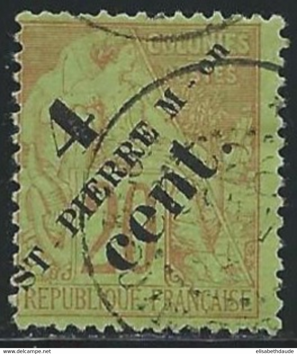 SPM - YVERT N°41 OBLITERE - COTE = 17 EUROS - Used Stamps