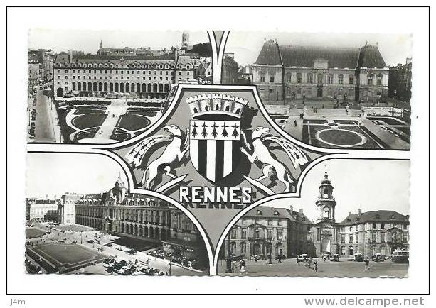 35/ ILLE Et VILAINE... Premier Jour Juin 1962 à RENNES.. Souvenir De RENNES. Multi Vues - Rennes