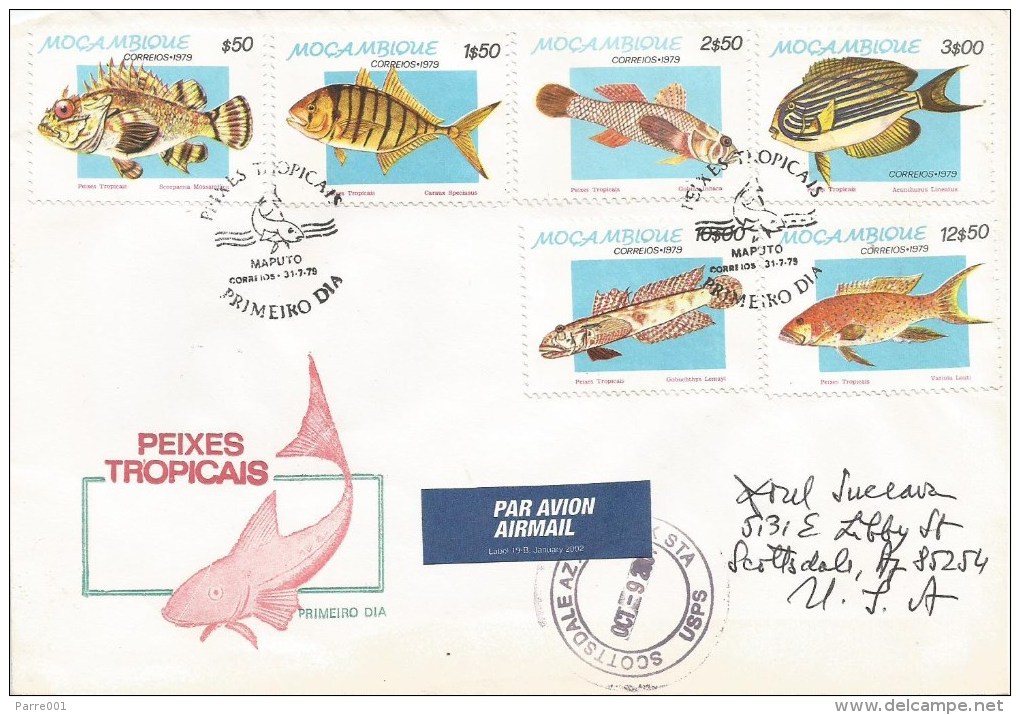 Mozambique 1979 Maputo Tropical Fish FDC Cover - Mozambique