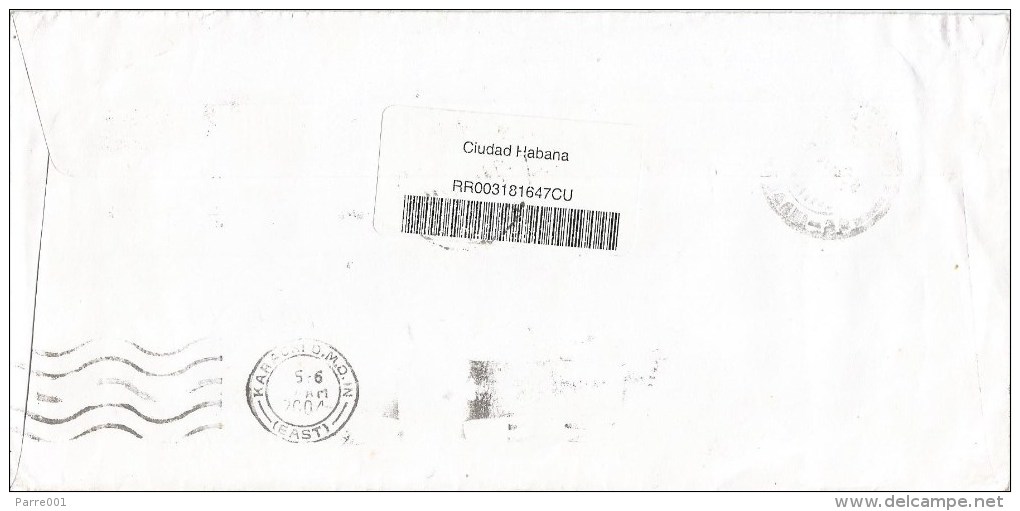 Cuba 2004 Havana UNESCO World Heritage Church Grus Crane Bird World Cup Football USA Barcoded Registered Cover - 1994 – USA