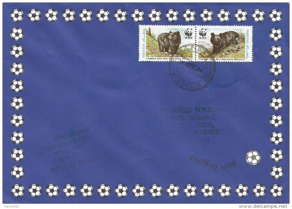 Pakistan 2011 Karachi WWF Himalayan Black Bear Cover - Lettres & Documents