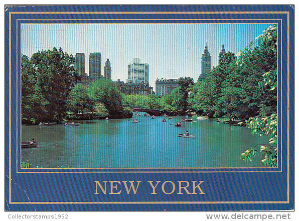 11832- NEW YORK CITY- CENTRAL PARK, LAKE, BOATS - Central Park