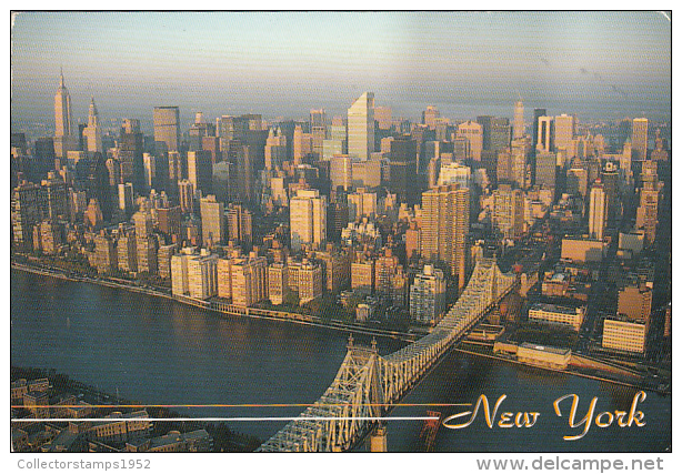 11838- NEW YORK CITY- QUEENSBORO BRIDGE, PANORAMA - Ponts & Tunnels