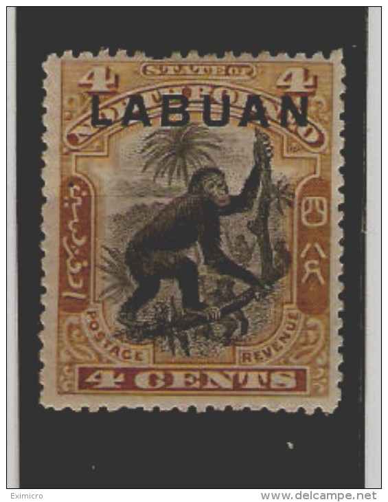 LABUAN 1900 - 1902 4c SG 112 MOUNTED MINT Cat £8.50 - North Borneo (...-1963)