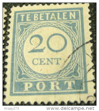 Netherlands 1912 Postage Due 20c - Used - Postage Due