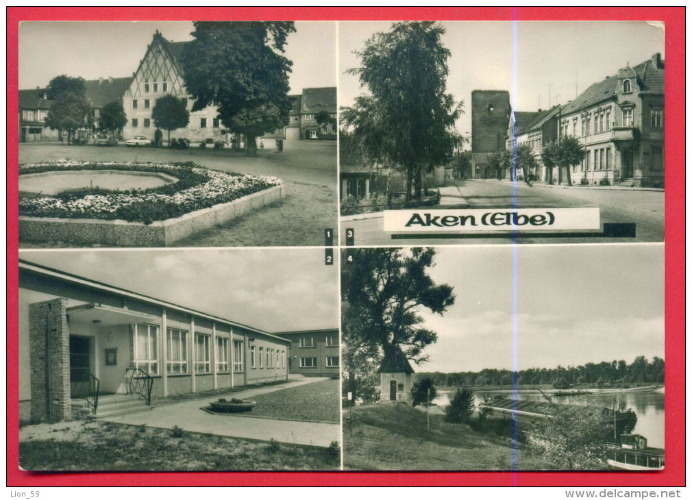 161228 / Aken ( Elbe ) - FRIEDENSPLATZ RATHAUS , WALDSCHANKE , DESSAUER STRASSE , Germany Allemagne Deutschland Germania - Aken