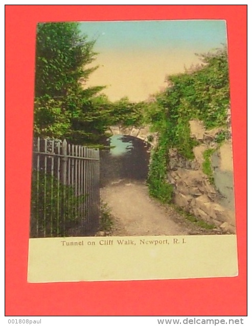 Tunnel  On Cliff Walk , Newport , R.I - Newport