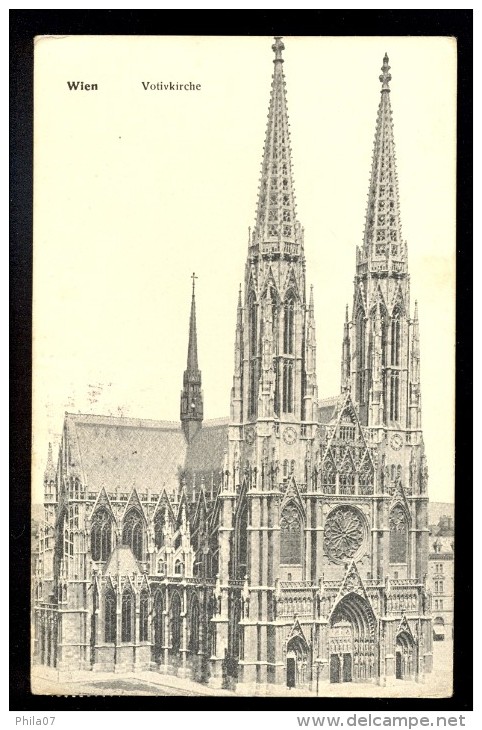 Wien. Votivkirche / Postcard Circulated - Kirchen