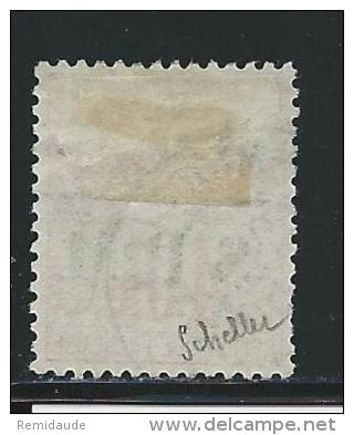 SPM - YVERT N°14 OBLITERE VARIETE LIGNE BRISEE - COTE = 135++ EUROS - SIGNE SCHELLER - Used Stamps