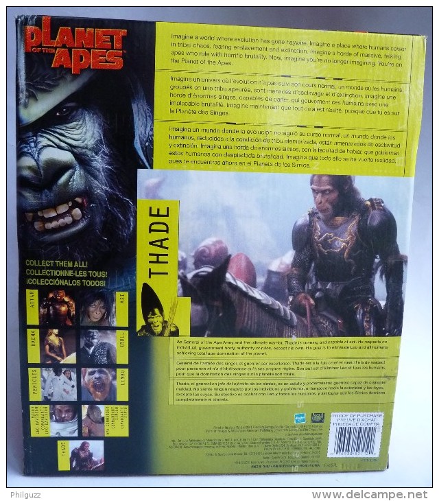 FIGURINE - PLANETE DES SINGES - THADE A CHEVAL En Boîte Neuf HASBRO 2001 - Planet Of The Apes