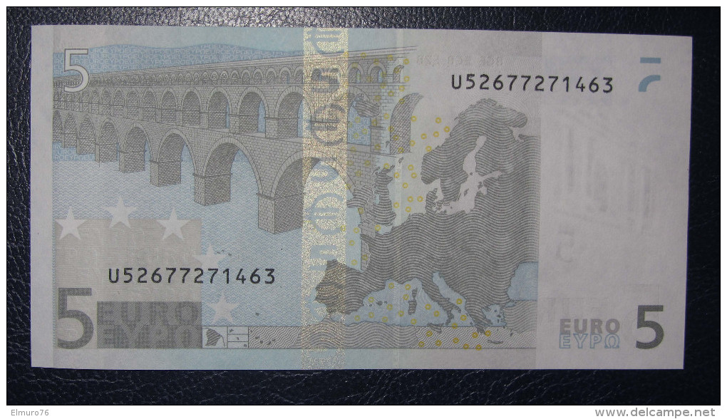 5 EURO France L025B6 Serie U Charge 67 Perfect UNC - 5 Euro