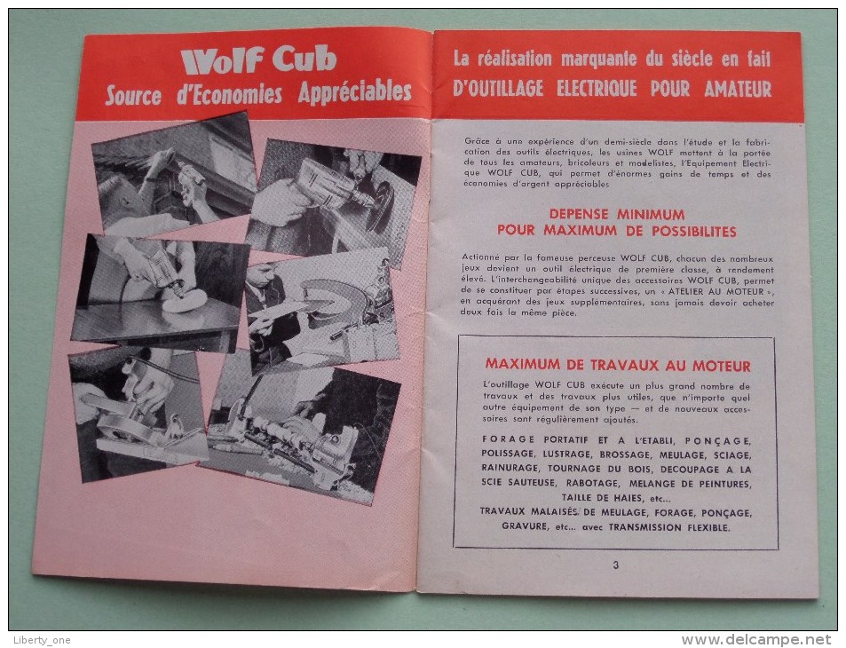 WOLF CUB Outillage Electrique Maximum De Plaisir Et Profit - Anno ? ( 20 Pag. / Voir Photo Pour Detail )! - Advertising