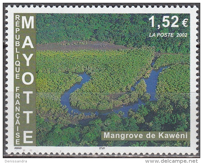 Mayotte 2002 Yvert 129 Neuf ** Cote (2017) 6.00 Euro Mangrove De Kawéni - Neufs