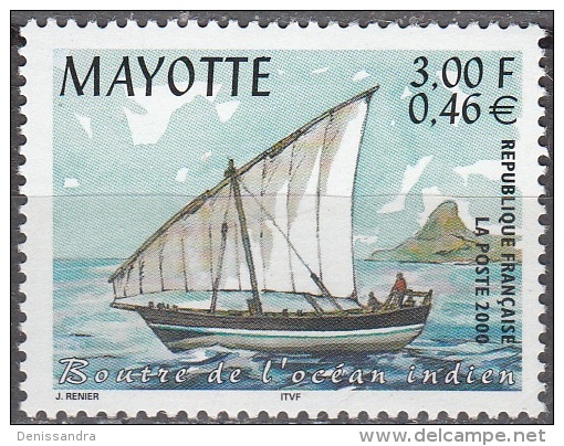 Mayotte 2000 Michel 79 Neuf ** Cote (2017) 2.20 Euro Boutre De L'Océan Indien - Neufs