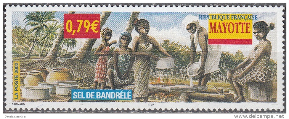 Mayotte 2002 Yvert 130 Neuf ** Cote (2015) 3.40 Euro Sel De Bandrélé - Neufs