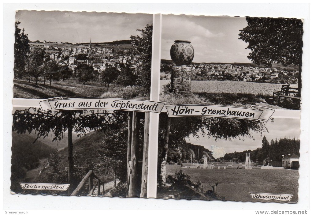 Cpsm - Höhr Grenzhausen - Gruss Aus Der Töpferstadt - 1955 (9x14 Cm) - Höhr-Grenzhausen