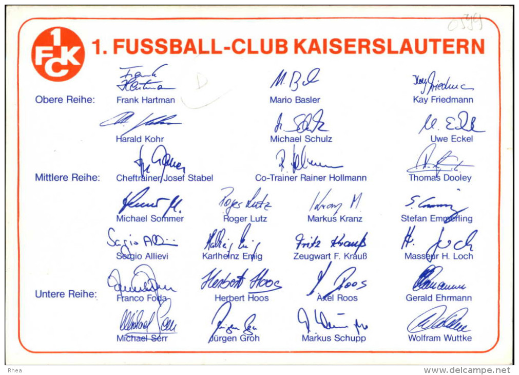 FOOTBALL - FC KAISERSLAUTERN - Fútbol