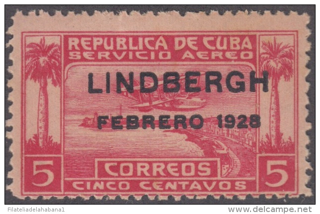 1928.12 CUBA. 1928. Ed.233. MNH. VUELO LINDBERGHT A AMERICA. - Ongebruikt