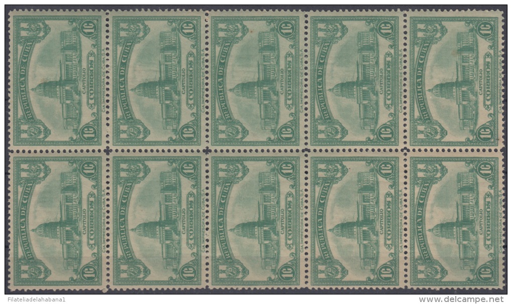 1929.11 CUBA. 1929. Ed.234. 1c. MNH. INAUGURACION DEL CAPITOLIO NACIONAL. BLOCK 10. NATIONAL CAPITOL. - Ongebruikt