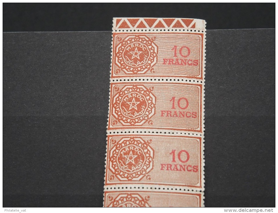 MAROC - Bande De 6 Timbres Fiscaux - 1958 - Neufs - (Lot N° 2623) - Morocco (1956-...)
