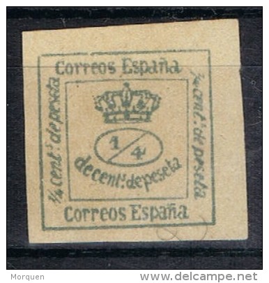 Sello 1 Cuartillo 1877, Variedad Impresion, Num 173a * - Unused Stamps