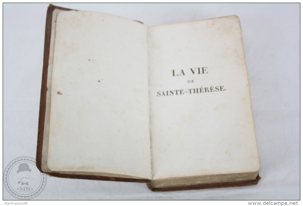 Antique 1824 French Book - La Vie De Sainte Therese, Par M. De Villefore - Tome Second - Avignon - 1801-1900