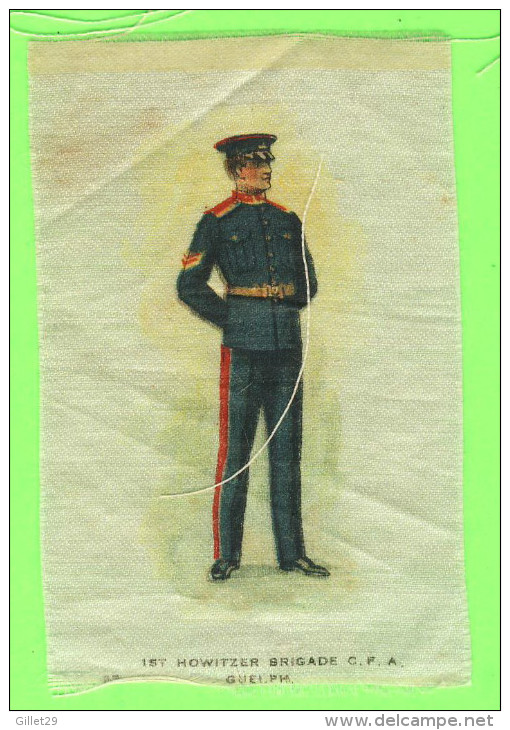 CIGARETTE, SILK CARDS, 1st HOWITZER BRIGADE C.F.A. GUELPH, ONTARIO No 37 - FLAG TOBACCO EPHEMERA - - Other & Unclassified