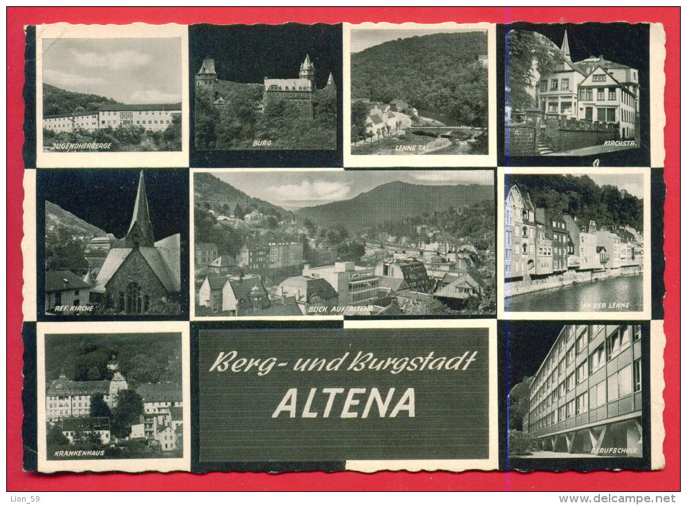 161254 / Altena - Berg- Und Burgstadt , KRANKENHAUS , KIRCHE , BERUFSCHULE - Germany Deutschland Allemagne Germania - Altena