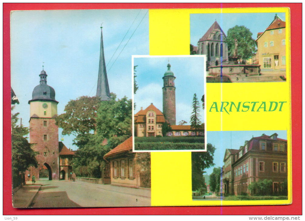 161259 / Arnstadt ( Thuringia  ) - RIEDTOR , NEIDECKTURM , BACHKIRCHE , HEIMATMUSEUM - Germany Deutschland Allemagne - Arnstadt