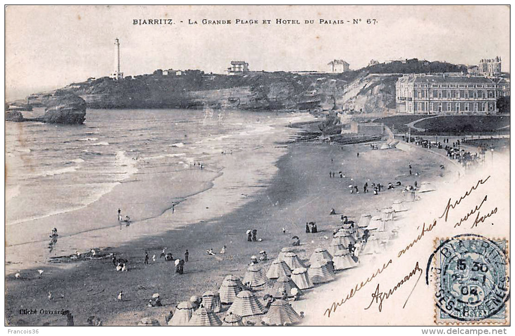 Lot sympa de 83 CPA de Biarritz 100% SCANNEES Plage Port Casino Rues etc.