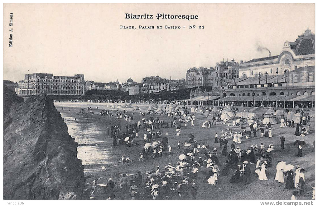 Lot sympa de 83 CPA de Biarritz 100% SCANNEES Plage Port Casino Rues etc.