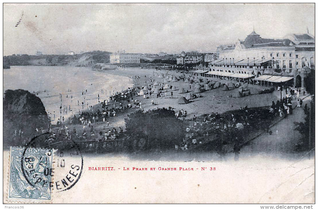 Lot sympa de 83 CPA de Biarritz 100% SCANNEES Plage Port Casino Rues etc.