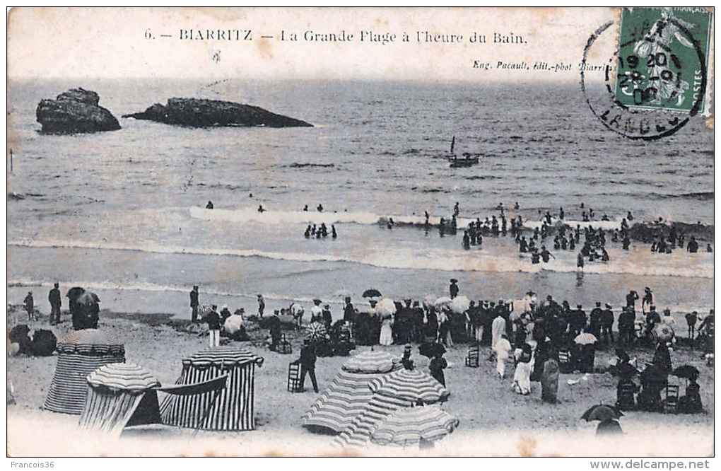 Lot sympa de 83 CPA de Biarritz 100% SCANNEES Plage Port Casino Rues etc.