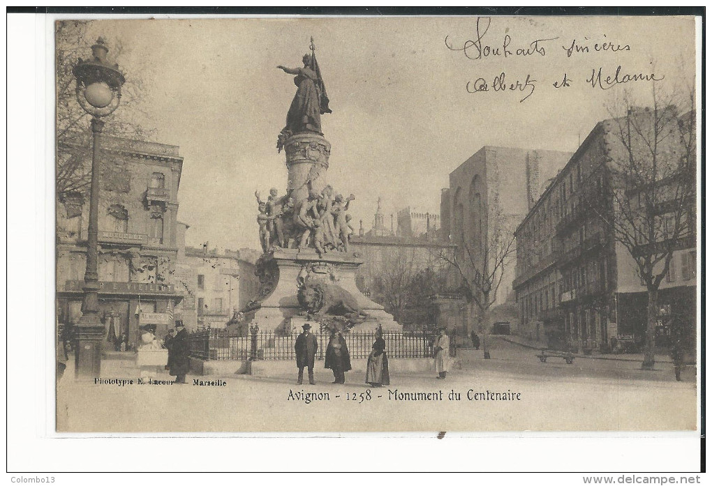 84 AVIGNON MONUMENT DU CENTENAIRE - Avignon