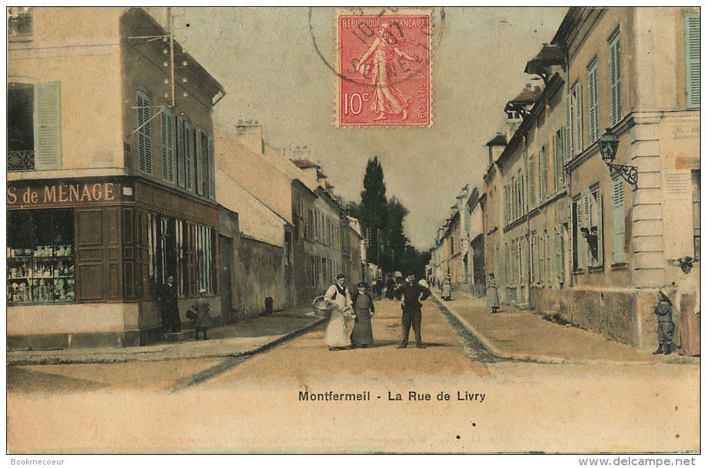 93      MONTFERMEIL  LA RUE DE LIVRY - Montfermeil