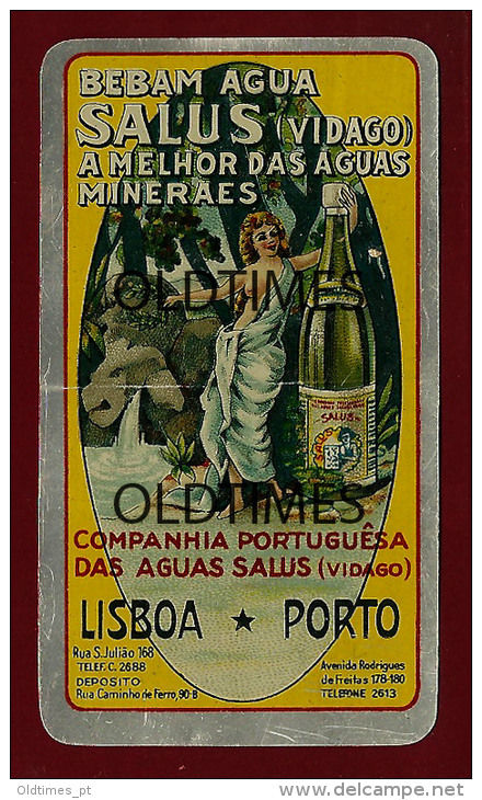 PORTUGAL - VIDAGO - COMPANHIA PORTUGUESA DAS AGUAS SALUS - ALUMINIO - CALENDÁRIO - 1930 ALUMINIUM CALENDAR - Small : 1921-40