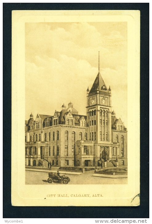 CANADA  -  Calgary  City Hall  Used Vintage Postcard As Scans - Calgary