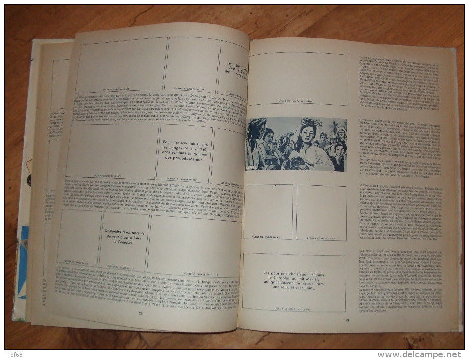 Chromos Album Chocolat Menier  Le Grand Circuit Des Capitales 1957 Album Sans Images - Sammelbilderalben & Katalogue