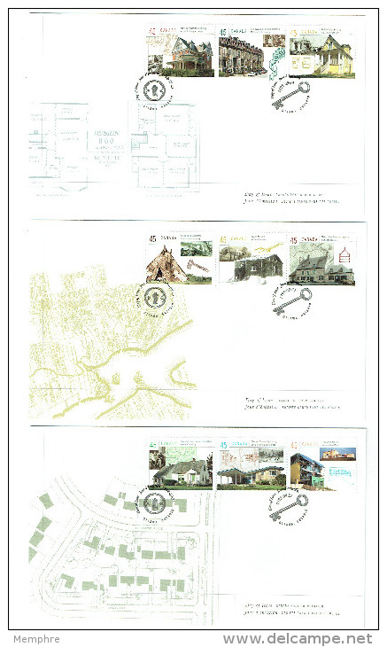 1998  Housing In Canada  Stamps From Souvenir Sheet  Sc 1755 - 1991-2000