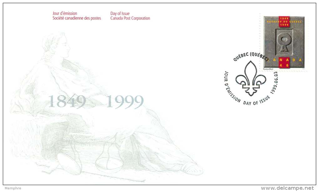 1999   Quebec Bar Association -  Barreau Du Québec  Sc 1799  Single - 1991-2000