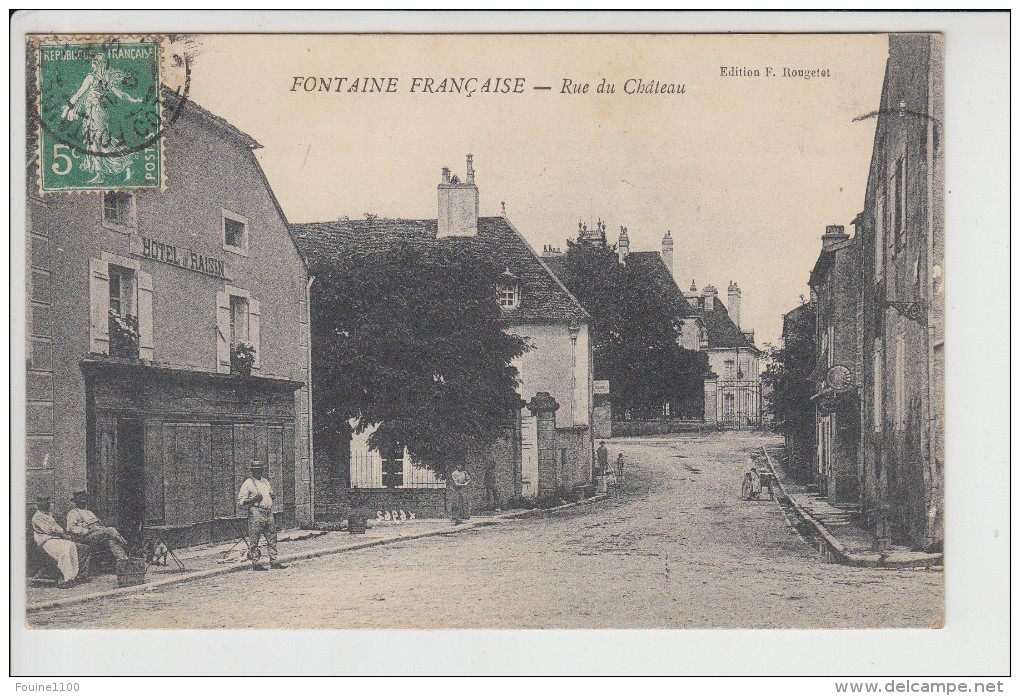 Carte De Fontaine Française  ( Hôtel  Raisin ) ( Recto Verso ) - Altri & Non Classificati