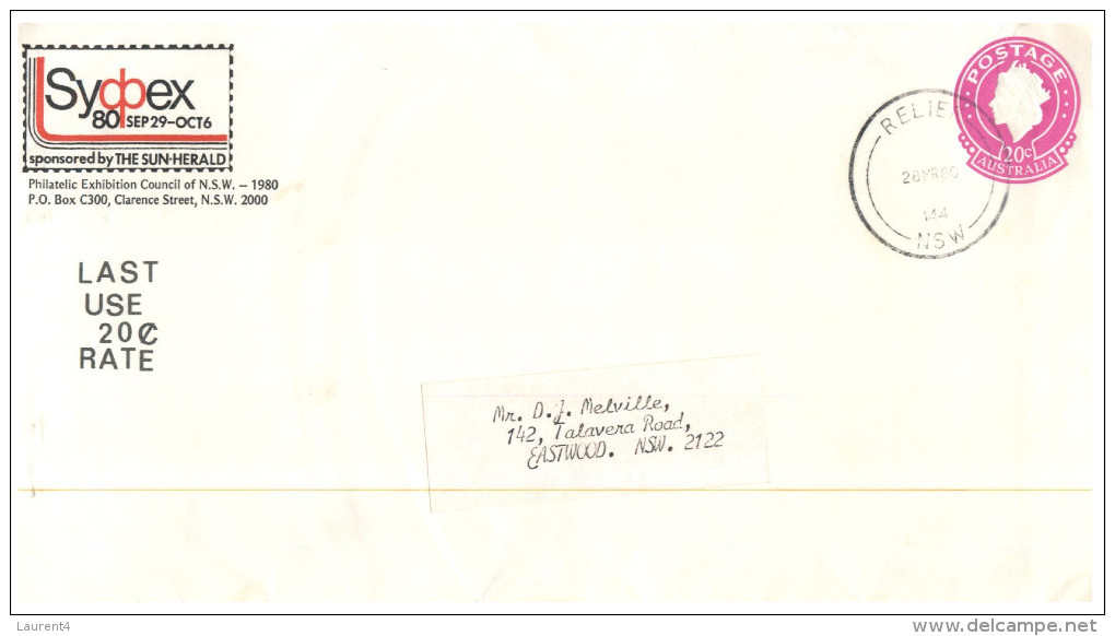 (229 PH) Australia - Cover For Sydpex 80 Stamp Expo - Sonstige & Ohne Zuordnung