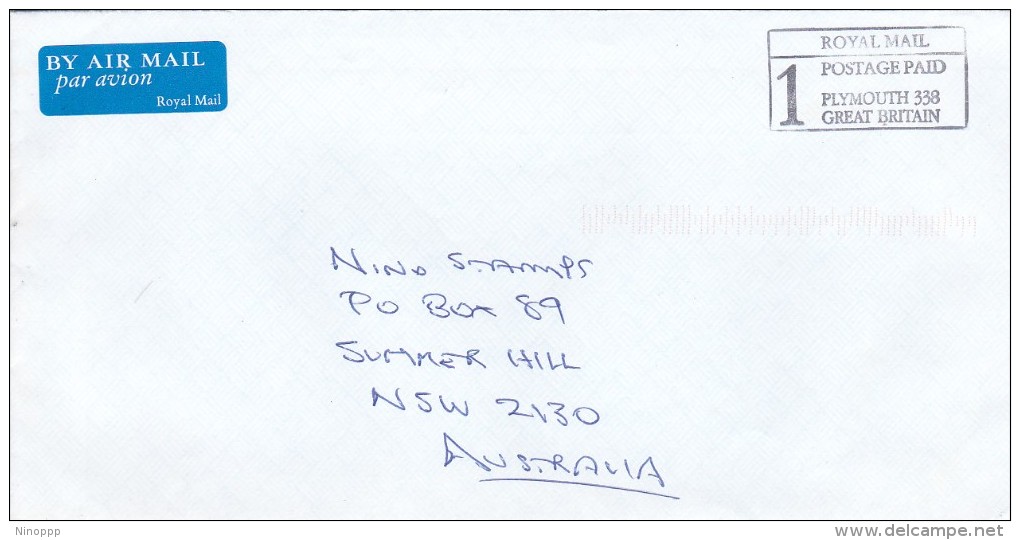 Great Britain 2001 Postage Paid  Cover Sent To Australia - Covers & Documents